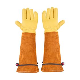 Gardening Gloves, Thorn Proof & Puncture Resistant Garden Gloves with Elastic Cuff