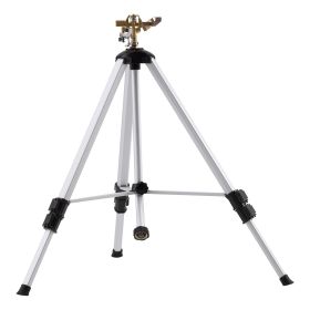 Impact Sprinkler on Tripod Base, Heavy Duty Tripod Sprinklers with Brass Head & 3/4" Connector, 360 Degree Large Area Coverage Irrigation Sprinkl