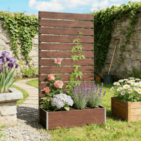Raised Garden Bed with Trellis