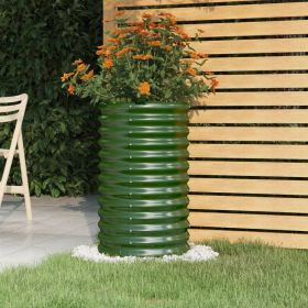Garden Planter Green Powder-coated steel Large Storage
