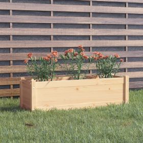 Garden Planter Natural Pine Solid Pinewood Large Durable