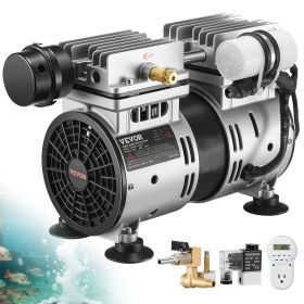 Pond Aerator, 550W Power, 5.2CFM for Up to 3 Acre 50' Lake, Pond Aeration Kit Includes 3/4 HP Compressor & Timer & Valves