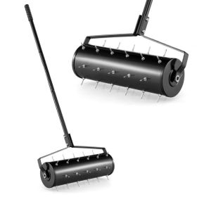 18/21 Inch Manual Lawn Aerator with Detachable Handle (size: 21 inches)