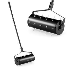18/21 Inch Manual Lawn Aerator with Detachable Handle (size: 18 inches)
