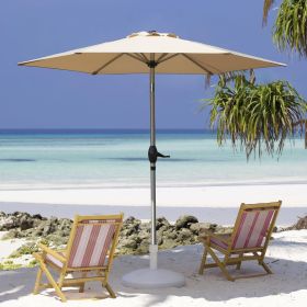7.5FT Patio Umbrella, Outdoor Table Umbrella with Push Button Tilt and Crank (Color: as Pic)